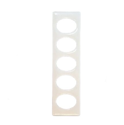 برچسب کیپد هدگروپ بیضی شکل ۵دکمه سفید رنگ اکسپوبار، ایبریتال، فتورمت، گاجا، گریمک