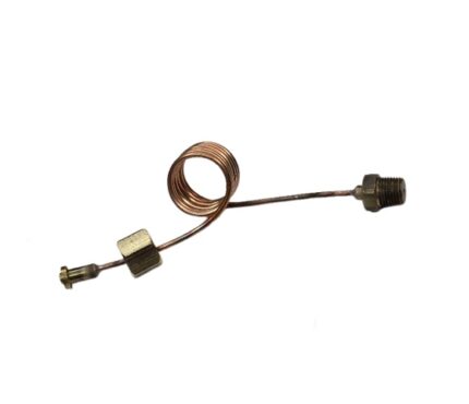 لوله مسی یک سر نری اتصال مانومتر طول ۵۰سانت رزوه ۱/۸