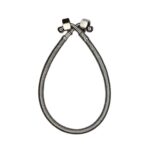 شیلنگ حصیری دو سر زانو رزوه ۳/۸،طول ۵۵سانت